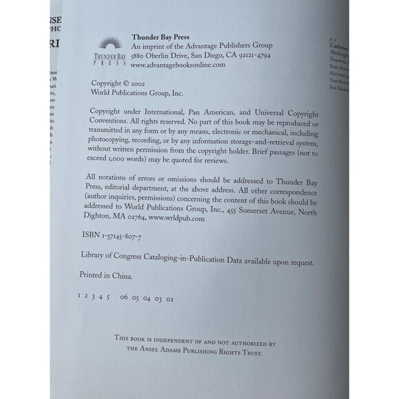 Ansel Adams And The Photographers Of The American West Hardcover Book By Eva Web - Picture 4 of 6